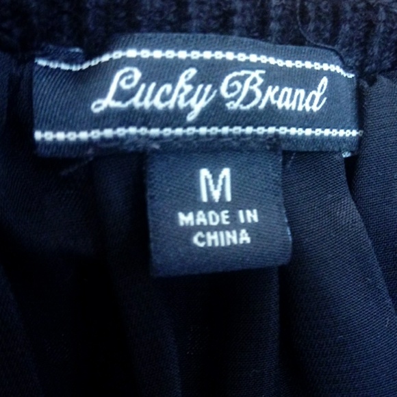 Luck Brand Sweater w blouse inlay - Picture 6 of 6
